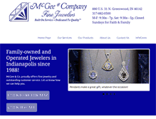 Tablet Screenshot of mcgeejewelers.com